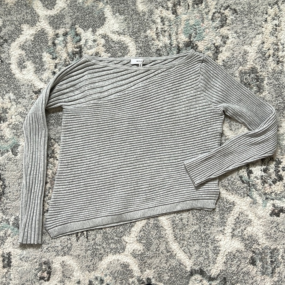 Milly Asymmetric Cut Sweater